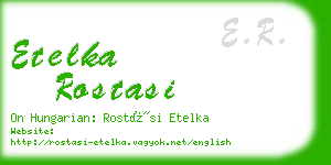 etelka rostasi business card